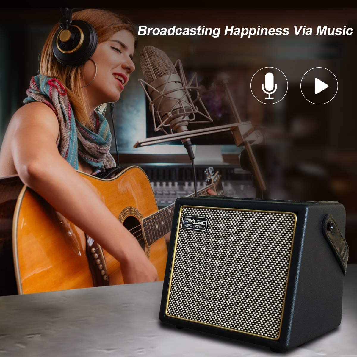 Musical Instrument Amplifier - Coolmusic BP 미니 어쿠스틱 일렉트릭 기타