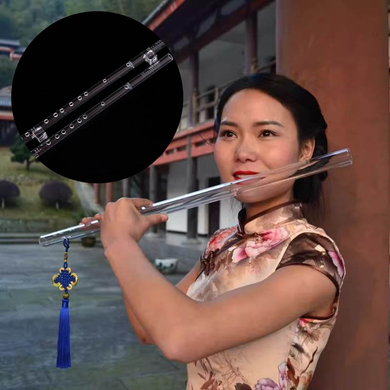 Musical Instrument Fife - 투명 플루트 전문가용 가로형 플루트 성인