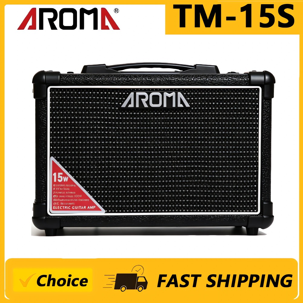 Musical Instrument Amplifier - AROMA TM-15S 15W 휴대용 전기 기타