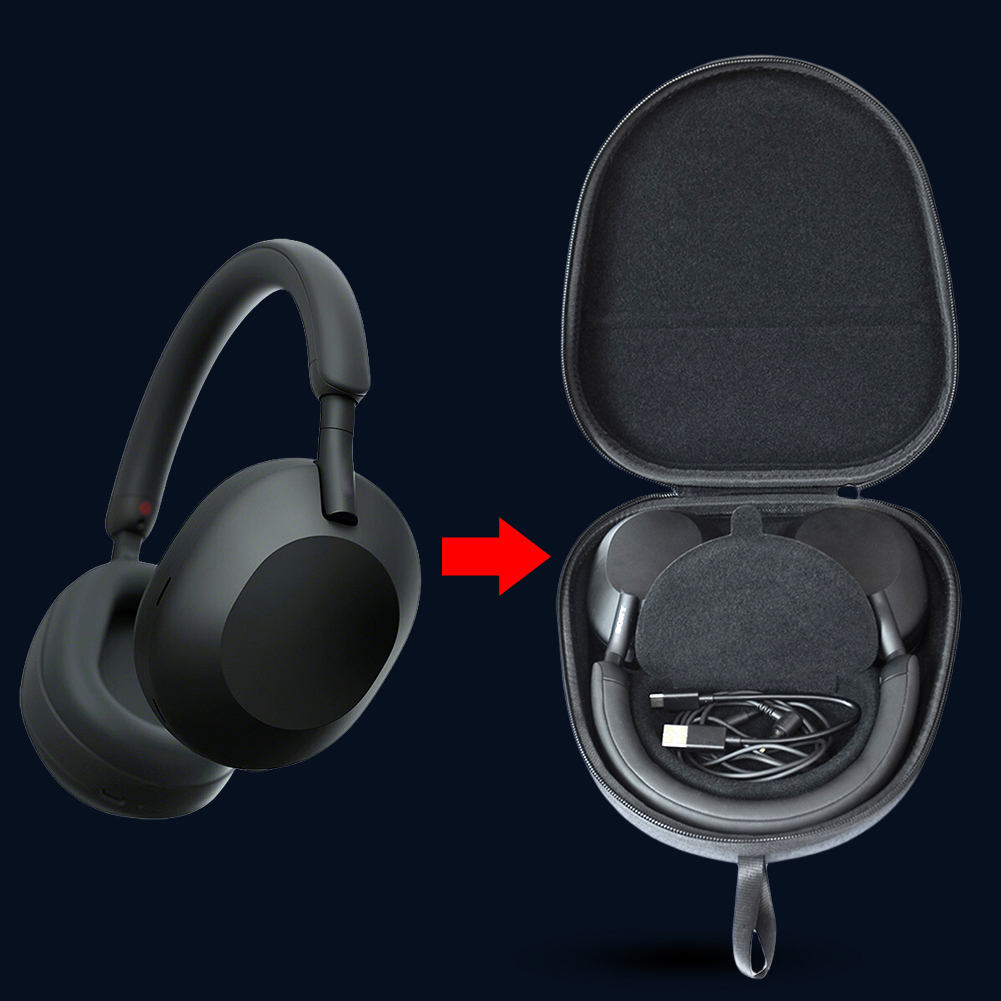Sony Headphone Wh-1000Xm5 - 하드 운반 케이스 충격 방지 보호