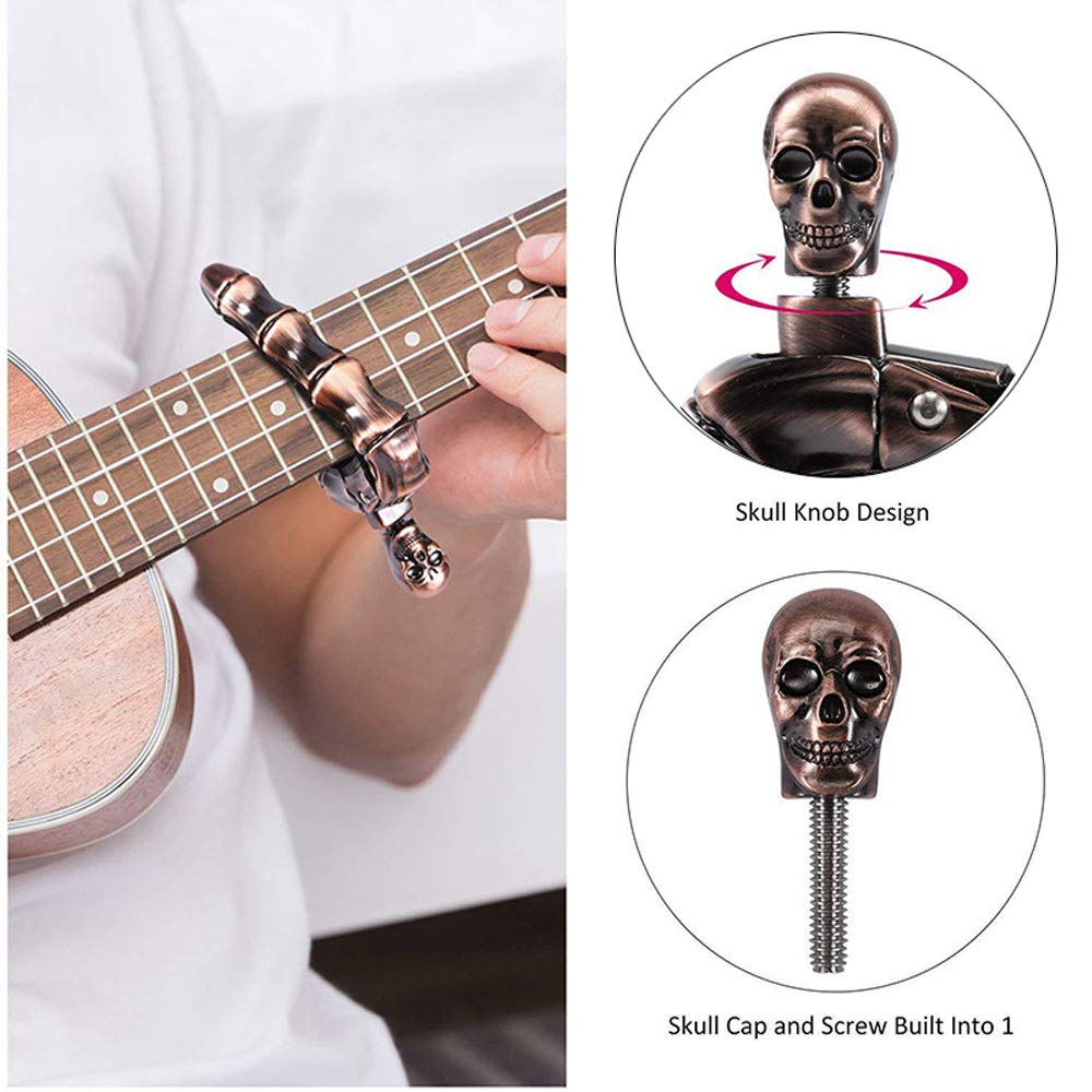 어쿠스틱 및 일렉트릭 기타용 기타 카포 스컬 카포, 뱅 - Musical Instrument Types 리뷰 및 가격