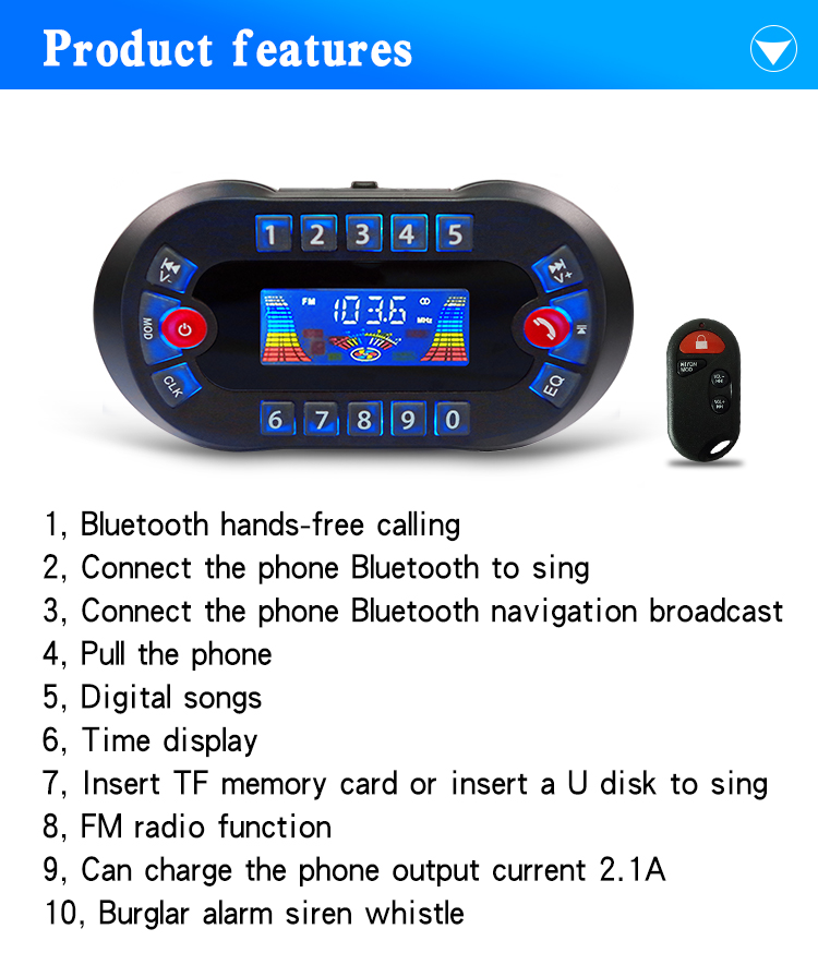 MT730 오토바이 블루투스 스피커 증폭기 출력 2.1 - Musical Instrument Amplifier 리뷰 및 가격