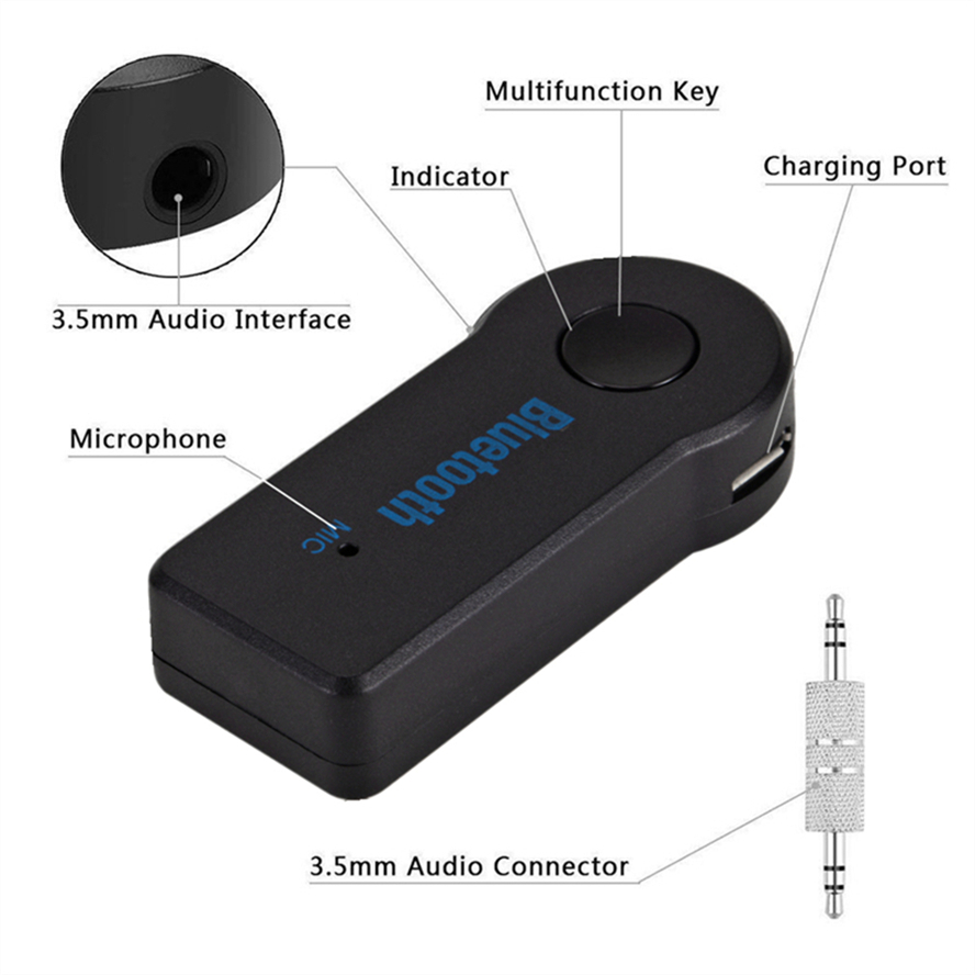 Aux 자동차 블루투스 5.0 수신기 3.5mm AUX - Musical Instrument Amplifier 리뷰 및 가격