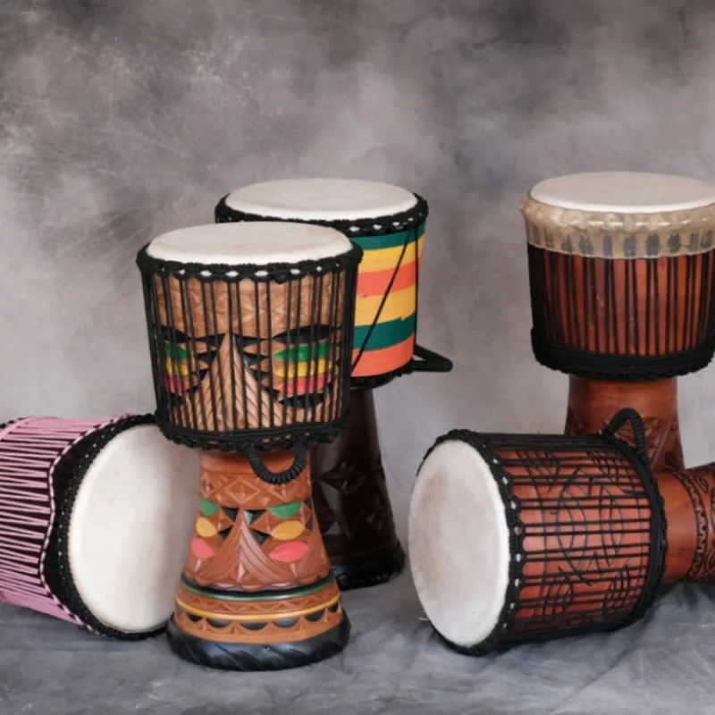 12 인치 Djembe 마호가니 아프리카 드럼 전문 염 - Musical Instrument Types 리뷰 및 가격