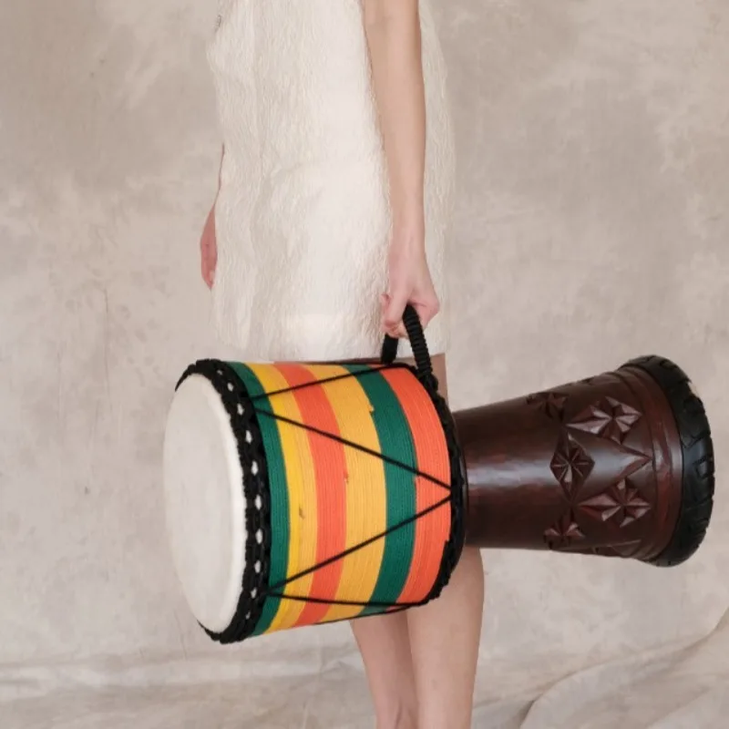 12 인치 Djembe 마호가니 아프리카 드럼 전문 염 - Musical Instrument Types 리뷰 및 가격