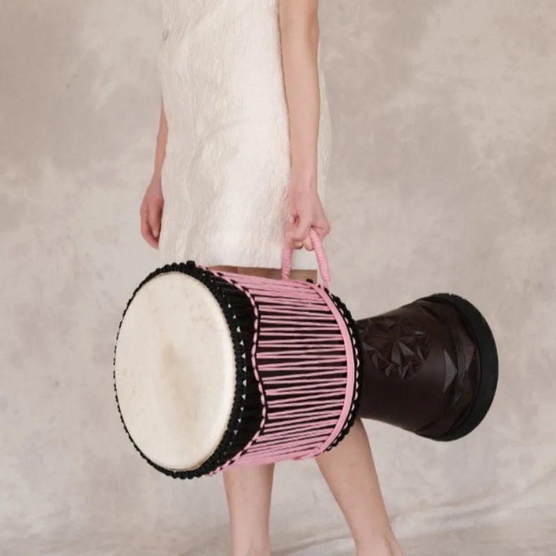 12 인치 Djembe 마호가니 아프리카 드럼 전문 염 - Musical Instrument Types 리뷰 및 가격